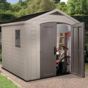 Keter Factor 8x8 Foot Large Resin Outdoor Shed